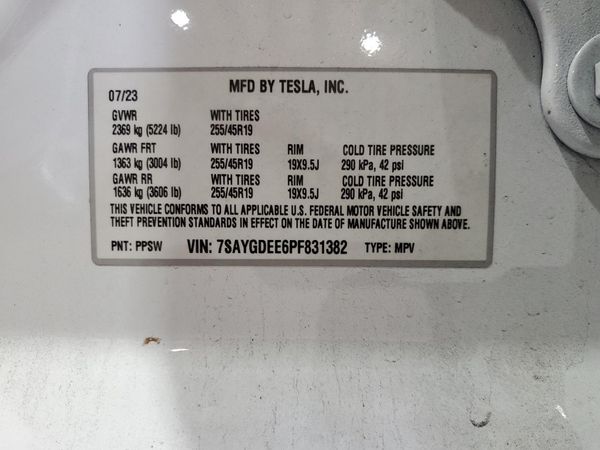 2023 TESLA MODEL Y
