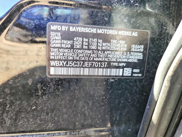 2018 BMW X2 xDrive28i — VINS