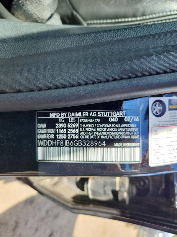 2016 MERCEDES-BENZ E-CLASS E350-4M — VINS