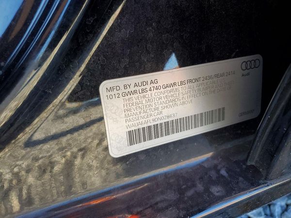 2013 AUDI A4 Premium — VINS