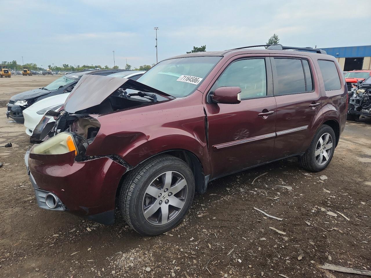 2012 HONDA PILOT TOURING — Front 3/4