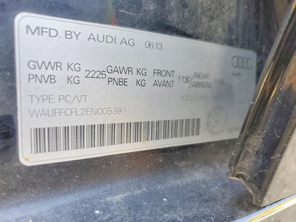 2014 AUDI A4 quattro Premium Plus — VINS