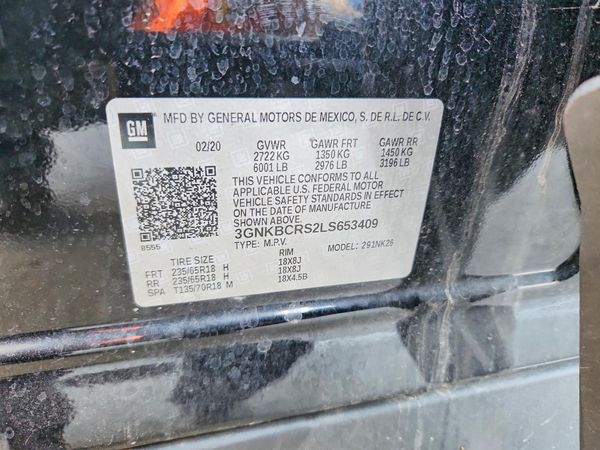 2020 CHEVROLET BLAZER 2LT — VINS