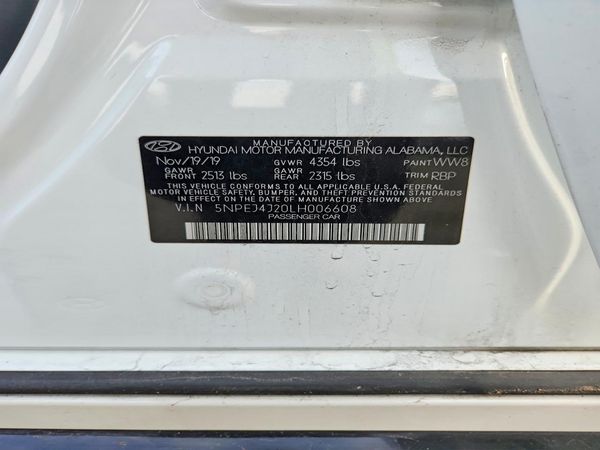 2020 HYUNDAI SONATA SEL Plus, SEL Plus Tech — VINS