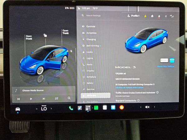 2022 TESLA MODEL 3 — ODOM