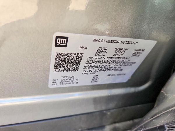 2025 CADILLAC XT4 — VINS
