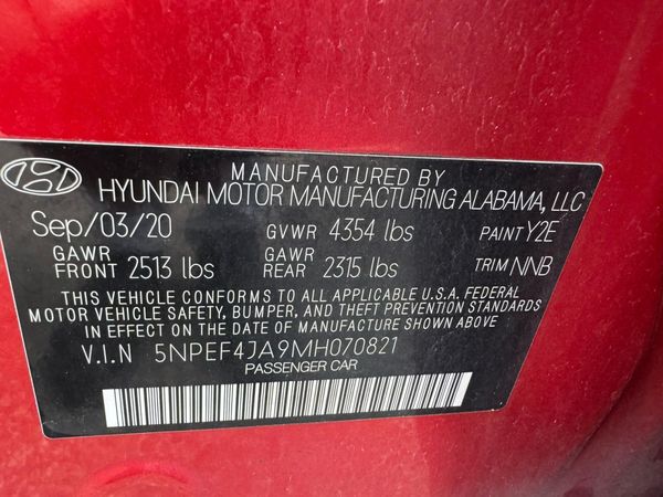 2021 HYUNDAI SONATA SEL Convenience