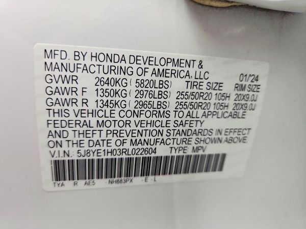 2024 ACURA MDX SH-AWD A-SPEC — VINS