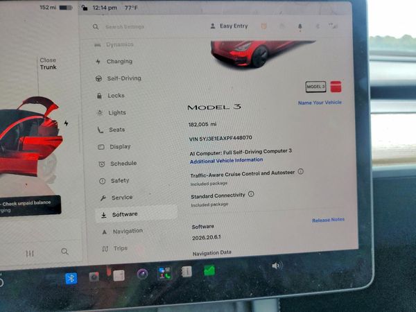 2023 TESLA MODEL 3 — ODOM