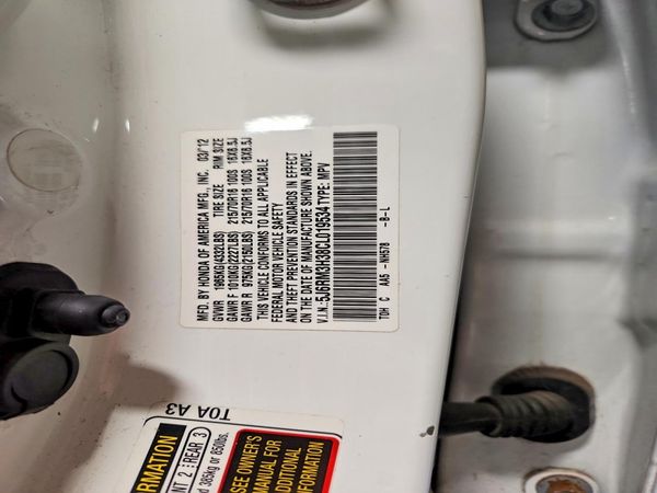 2012 HONDA CRV LX — VINS