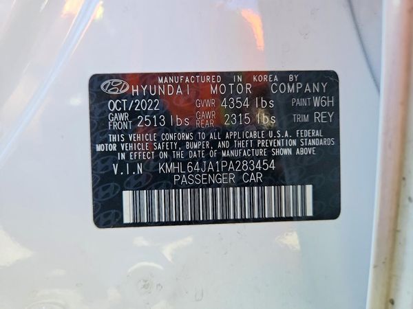 2023 HYUNDAI SONATA SEL — VINS