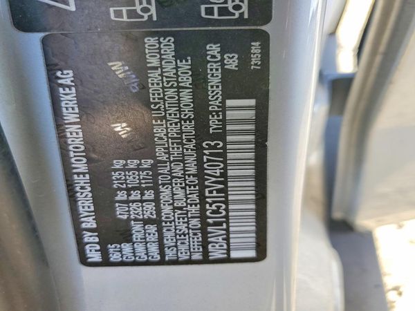 2015 BMW X1 xDrive28i — VINS