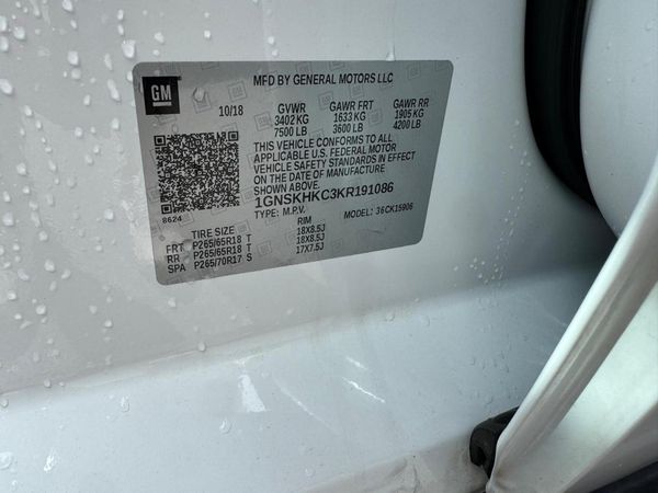 2019 CHEVROLET SUBURBAN LT