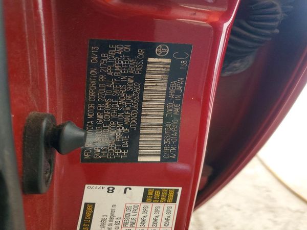 2013 TOYOTA PRIUS — VINS