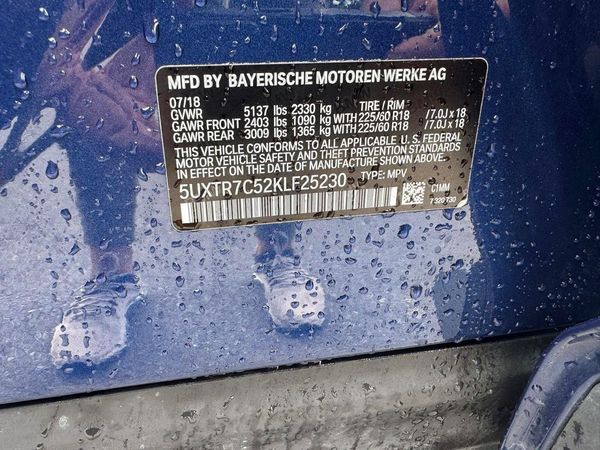 2019 BMW X3 sDrive30i