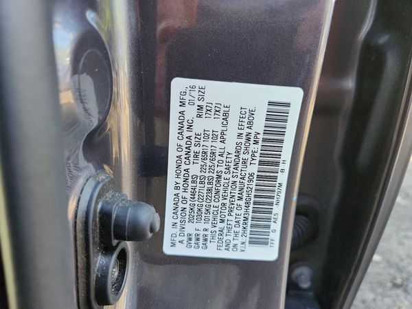 2016 HONDA CRV SE — VINS