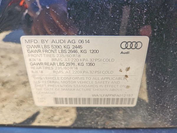 2015 AUDI Q5 Premium Plus — VINS