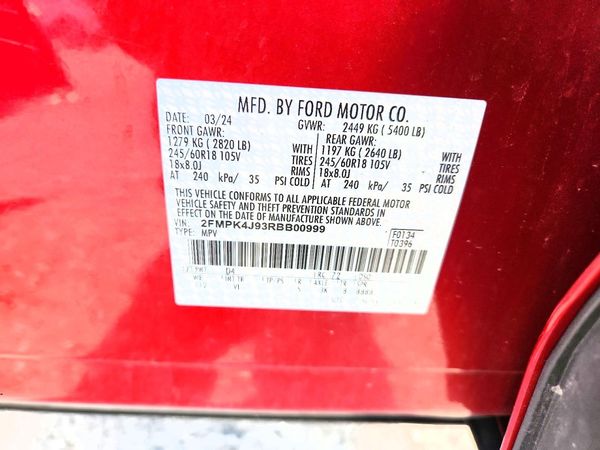 2024 FORD EDGE SEL — VINS