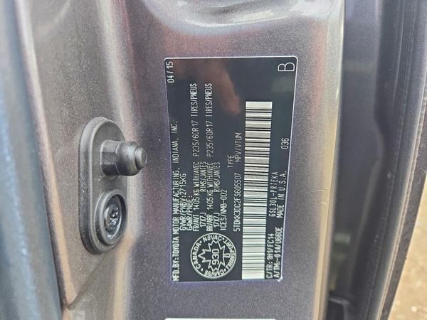 2015 TOYOTA SIENNA — VINS
