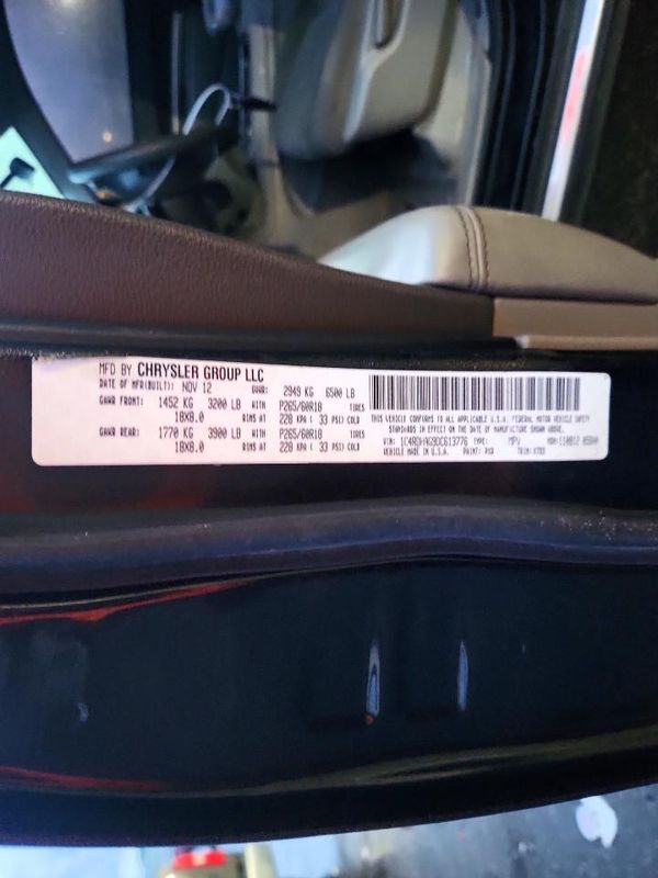 2013 DODGE DURANGO SXT — VINS