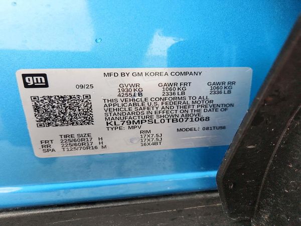 2026 CHEVROLET TRAILBLAZE LT — VINS