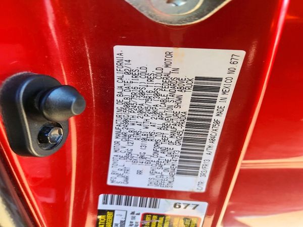 2014 TOYOTA TACOMA Delux Grade — VINS