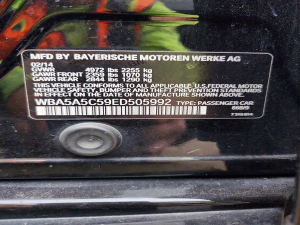 2014 BMW 528 — VINS