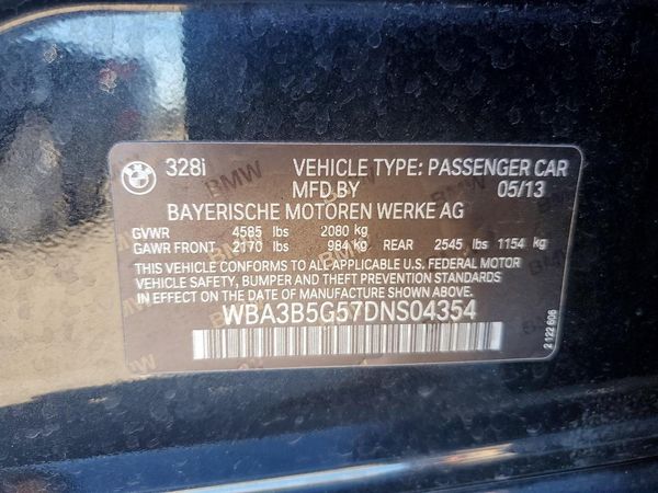 2013 BMW 328 xDrive SA — VINS