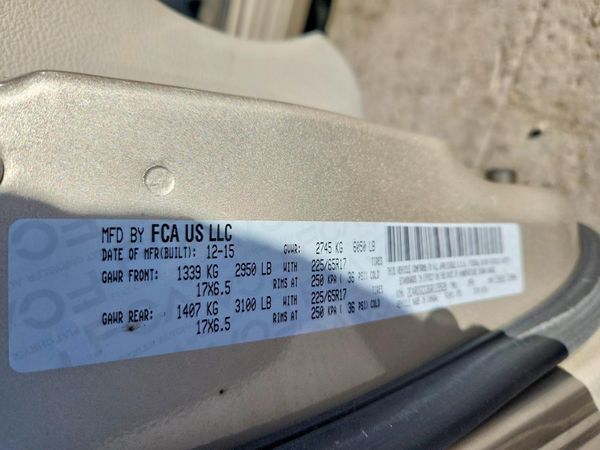 2016 DODGE GRAND CARAVAN SXT — VINS
