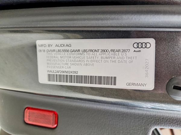 2019 AUDI A6 quattro Premium Plus — VINS