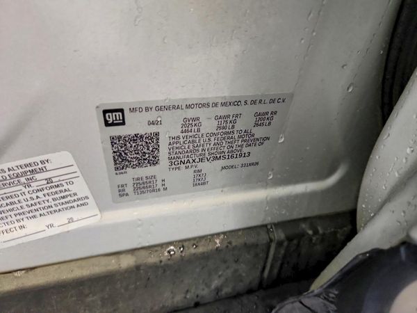 2021 CHEVROLET EQUINOX LT (2FL) — VINS