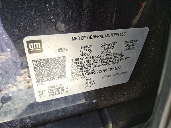 2023 CHEVROLET TAHOE LS — VINS