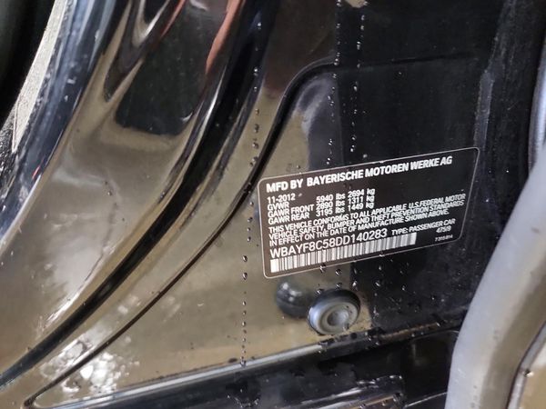 2013 BMW 750 — VINS