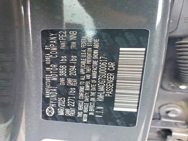 2025 HYUNDAI ELANTRA SEL Sport — VINS