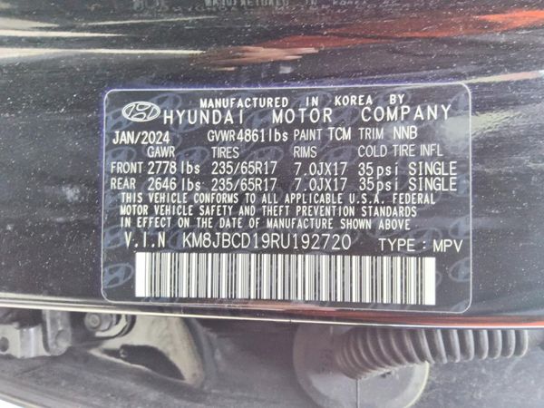 2024 HYUNDAI TUCSON Blue — VINS