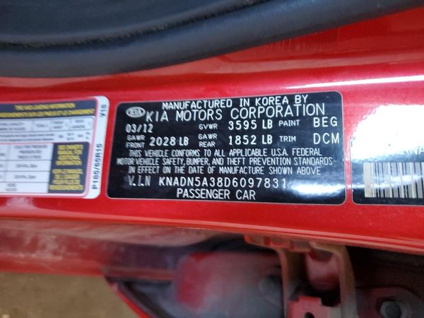 2013 KIA RIO EX / SX