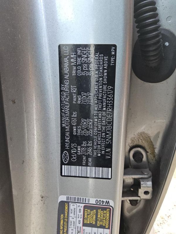 2024 HYUNDAI TUCSON SEL — VINS