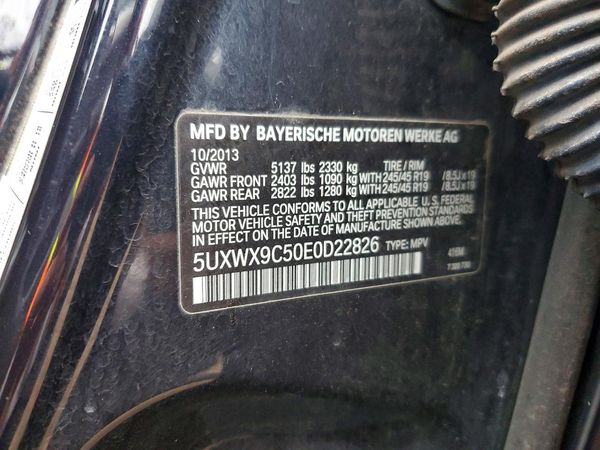 2014 BMW X3 xDrive28i — VINS