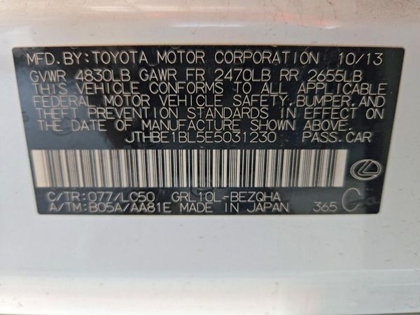 2014 LEXUS GS 350 — VINS