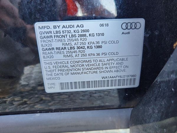 2018 AUDI SQ5 quattro Premium Plus — VINS