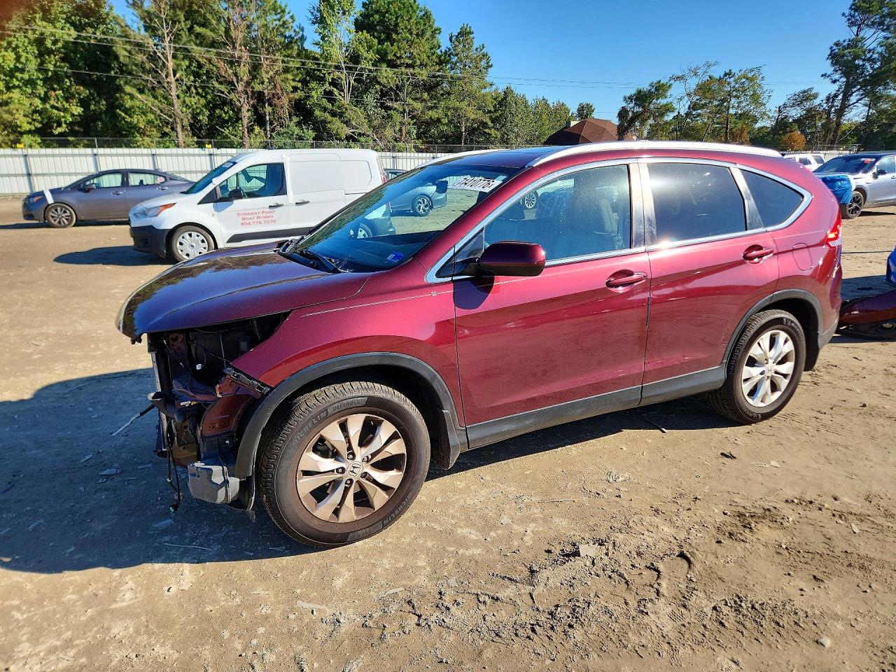 2014 HONDA CRV EX-L — Front 3/4
