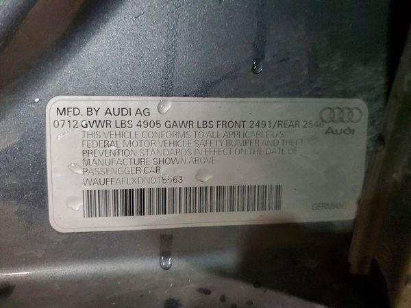 2013 AUDI A4 quattro Premium Plus — VINS