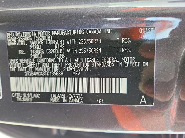 2026 LEXUS RX350 350 — VINS