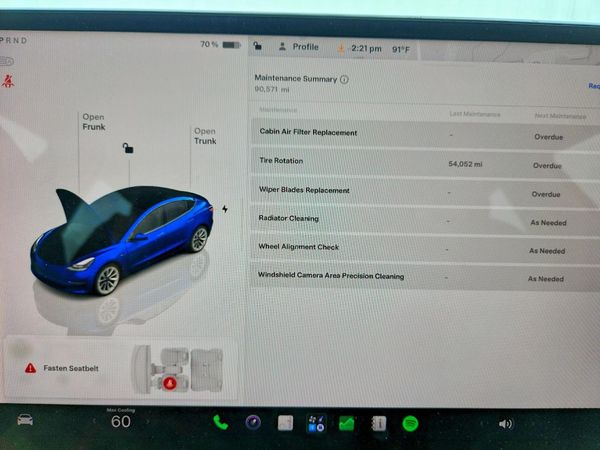 2022 TESLA MODEL 3 — ODOM