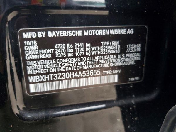 2017 BMW X1 xDrive28iBr — VINS