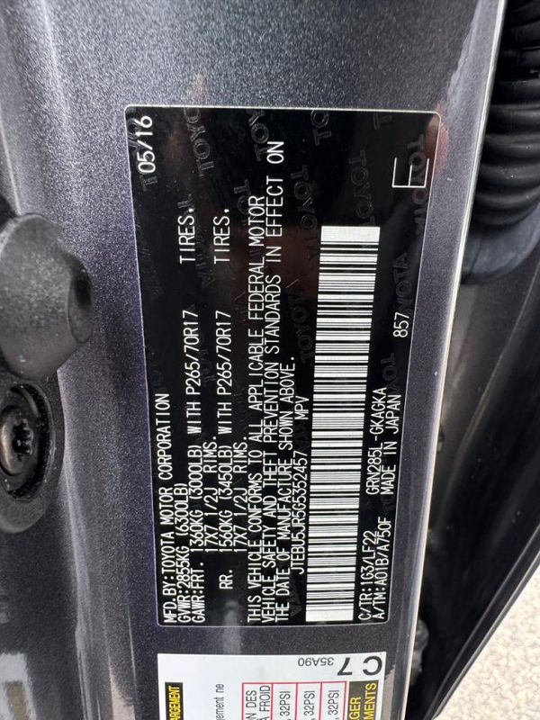 2016 TOYOTA 4RUNNER