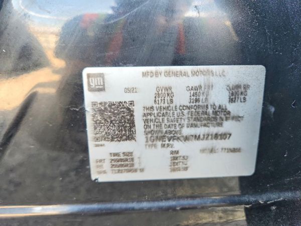 2021 CHEVROLET TRAVERSE LS — VINS