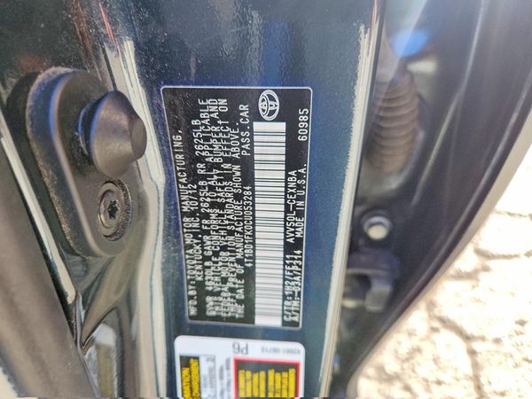 2012 TOYOTA CAMRY SOLA Hybrid — VINS
