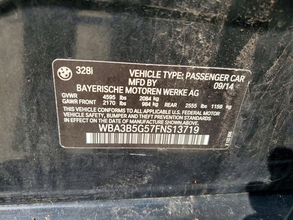 2015 BMW 328 xDrive SA — VINS
