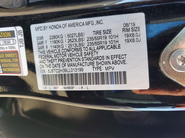 2020 ACURA RDX Super Handling AWD — VINS